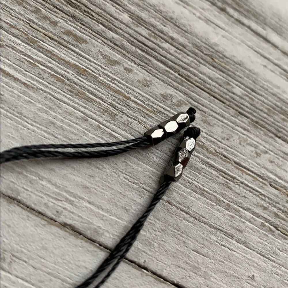 Sparkly Black Gunmetal Slider Bracelet NEW - Picture 6 of 6